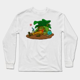 A Frog and His Son Tired Long Sleeve T-Shirt